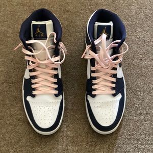 Jordan one blue and white size 12